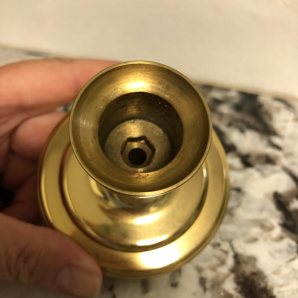 Baldwin Brass 3” Candlestick Candleholder - Ralph Lauren Style - Picture 4 of 6
